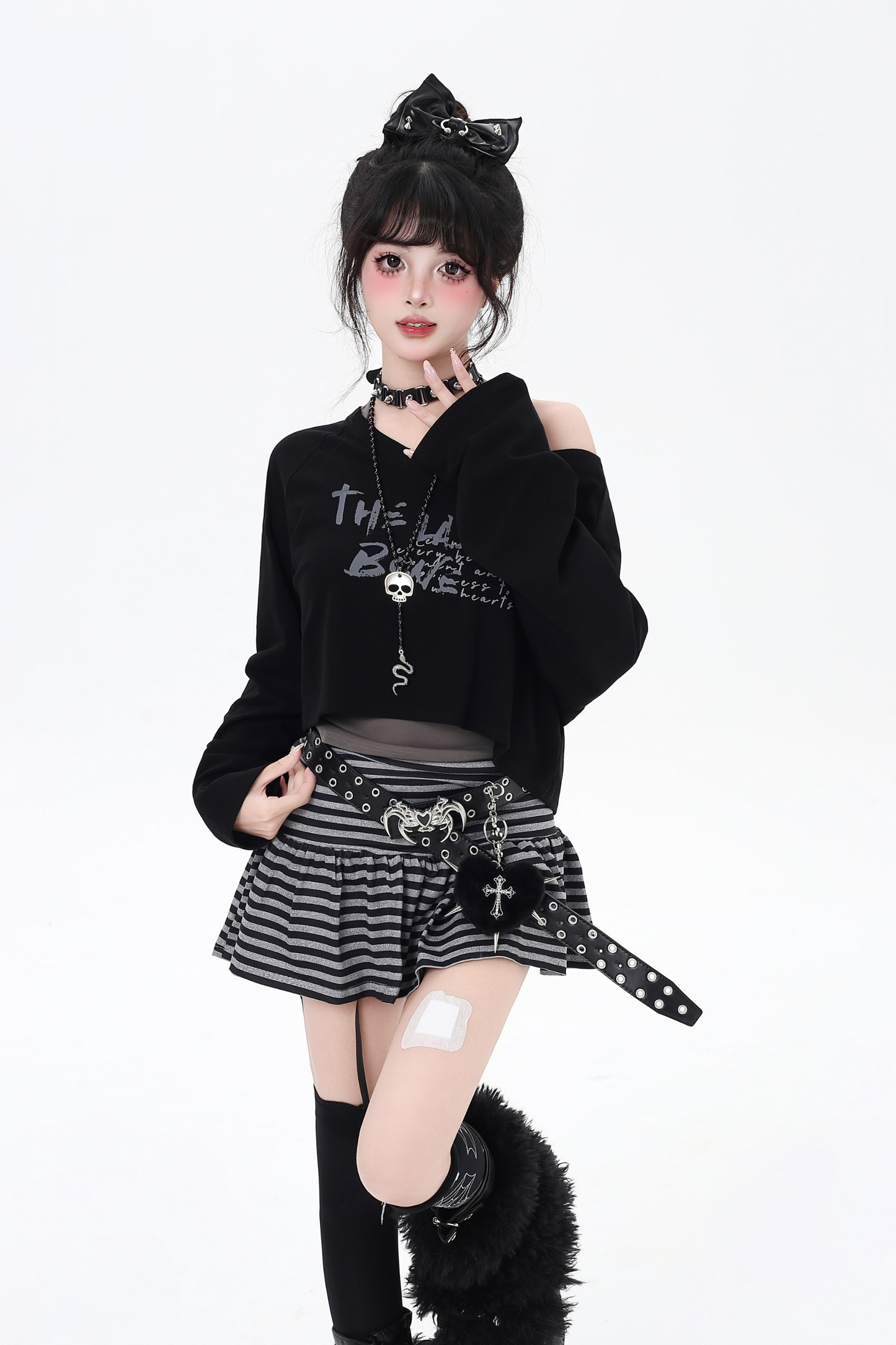 オフショルダークールツーピーストップス