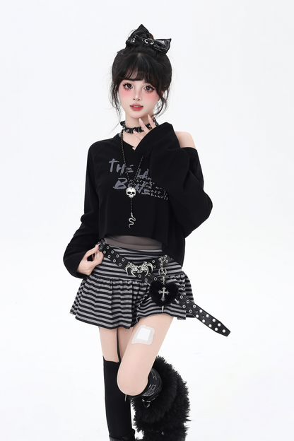 オフショルダークールツーピーストップス