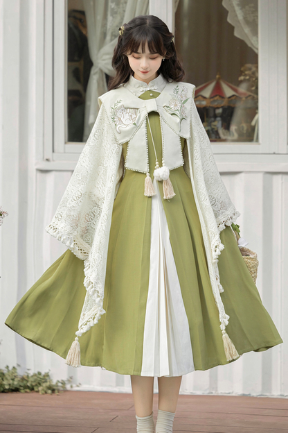 レトロチャイナドレス+ショール