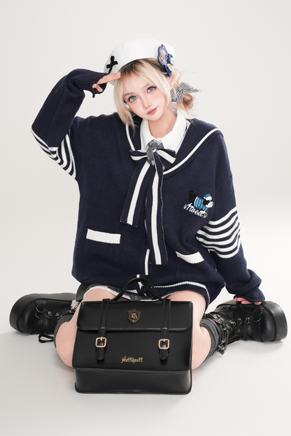 カレッジセーラーニットカーディガン