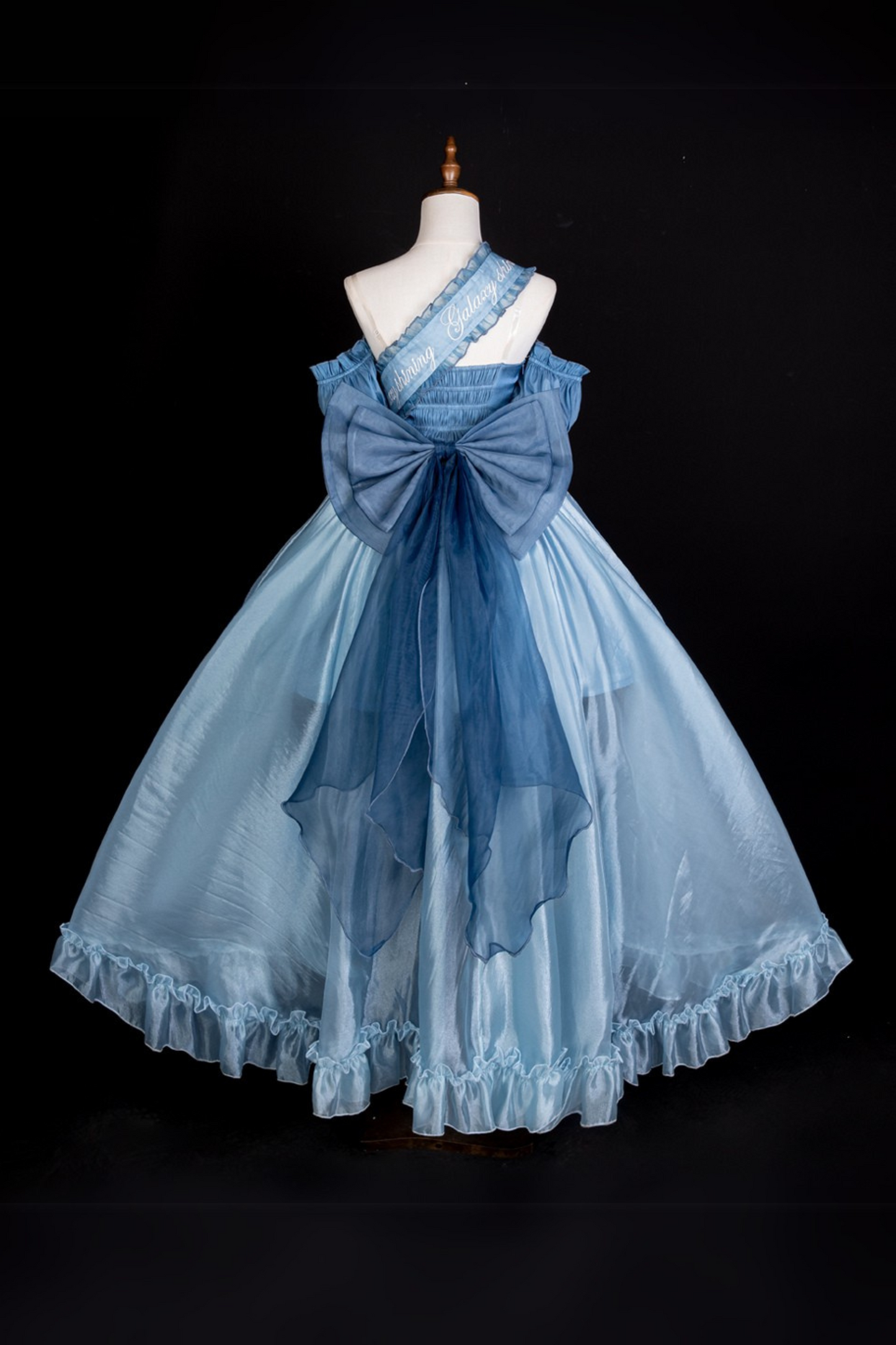 Blue Swing Fairy Puffy Dress + Sleeve + Ribbon