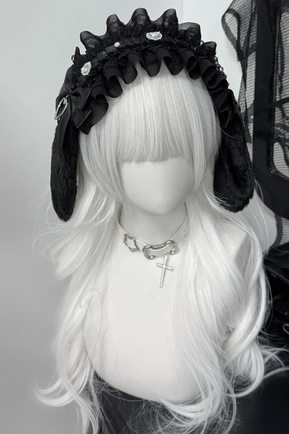 Lace Bunny Frilled Hair Dress