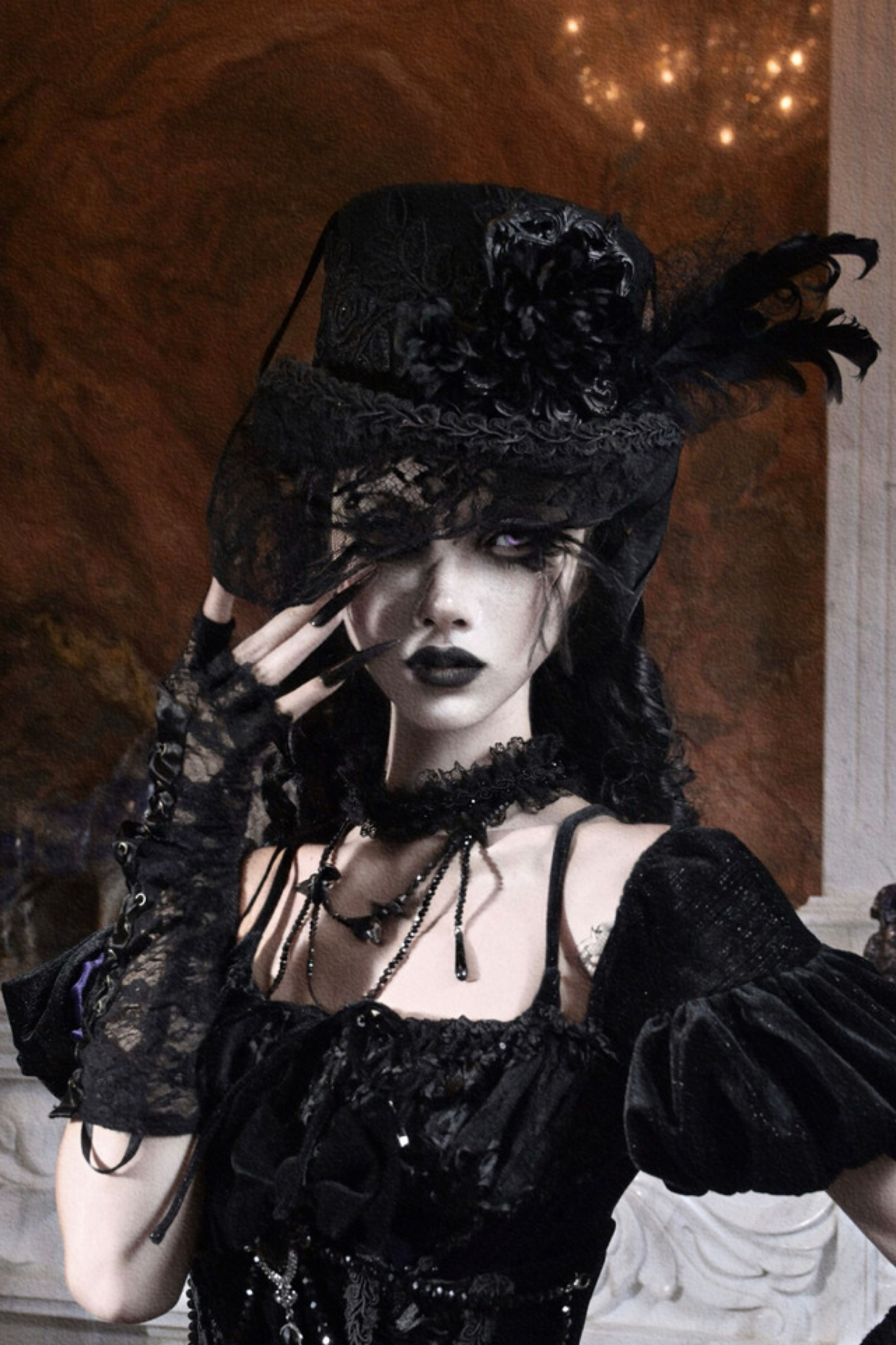 Gothic Style Flat Strap Duke Hat