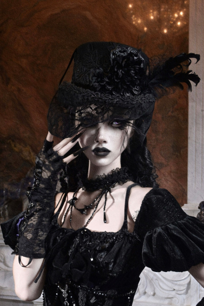 Gothic Style Flat Strap Duke Hat