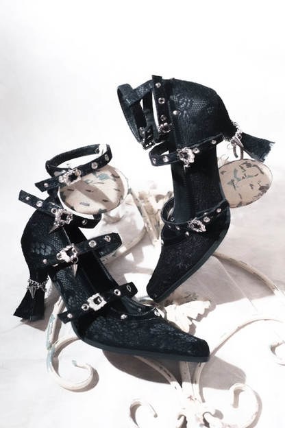 Retro Dark Subculture Gothic Heels