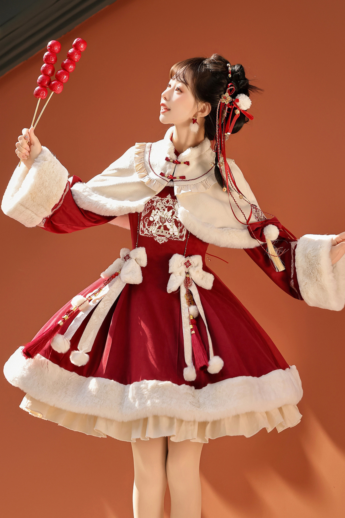 Chinese Design Furmant + Ribbon Dress