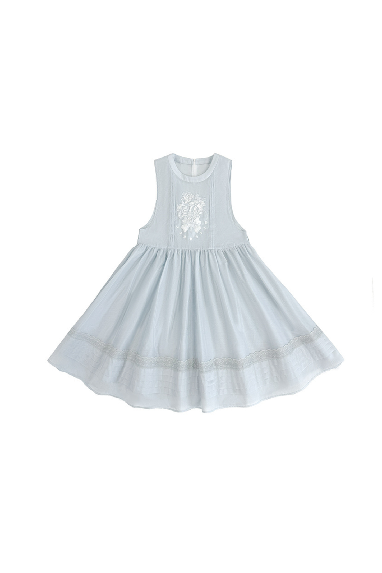 ピュアホワイトチャイナドレス+カバーエプロン+ベルト