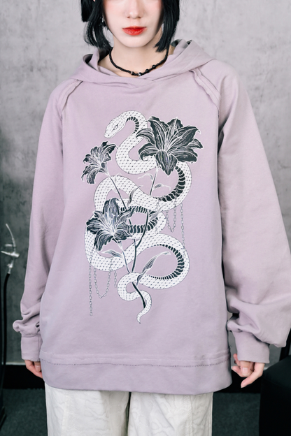 Snake Print Pure Food Sweatshirt