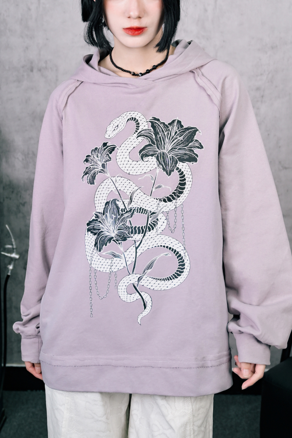 Snake Print Pure Food Sweatshirt