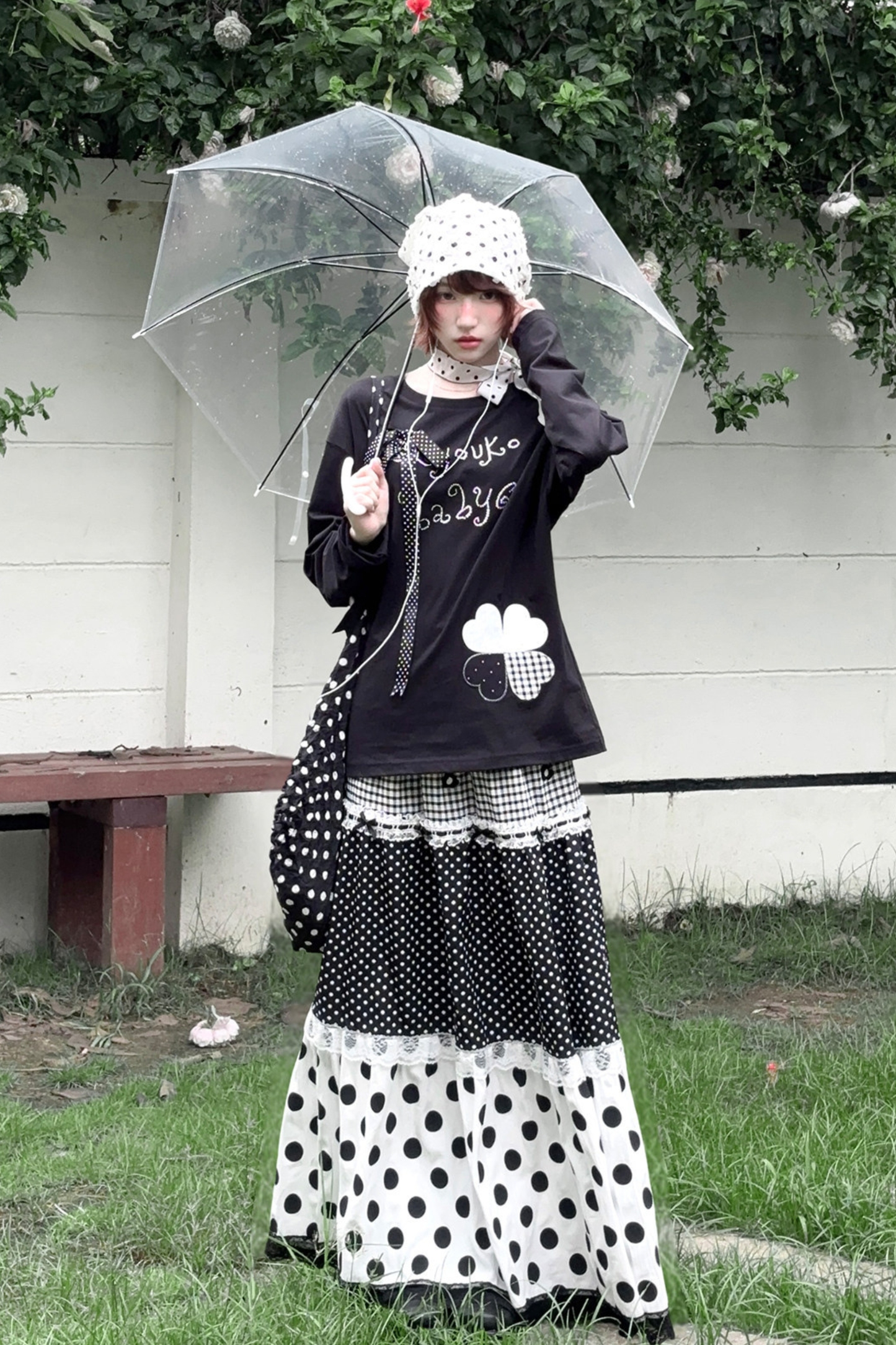 Clover Loose Top + Patchwork Skirt