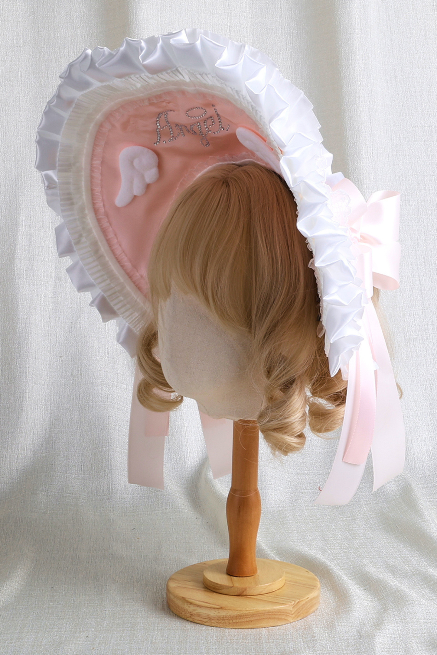 Baby feather doll Lolita flat hat + hood