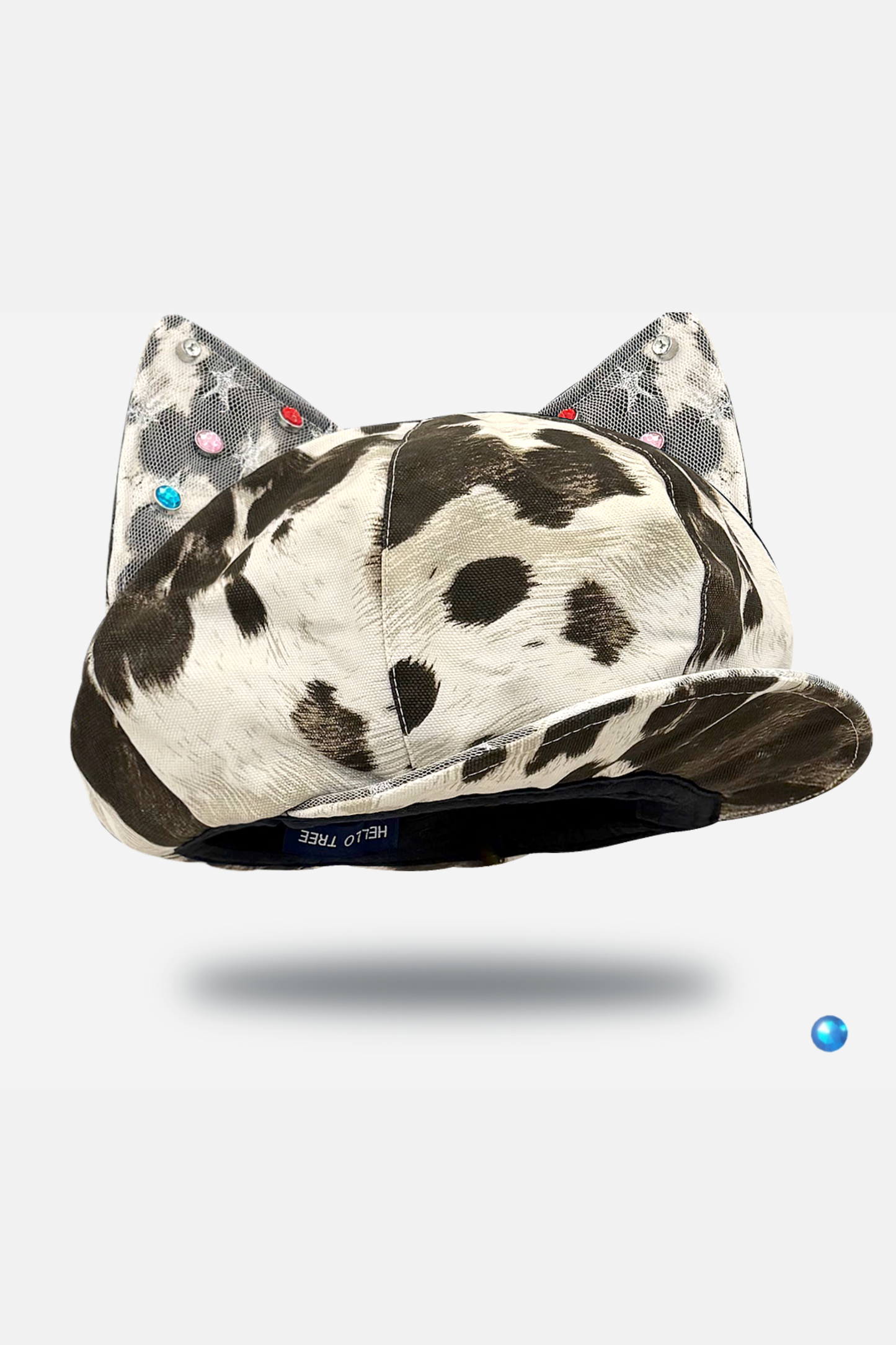 Leopard Rhinestone Beret