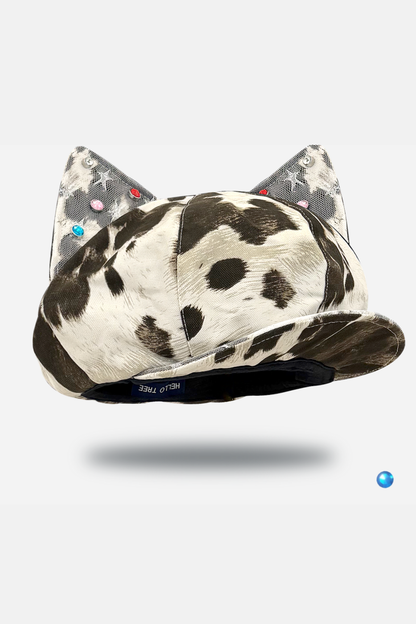 Leopard Rhinestone Beret