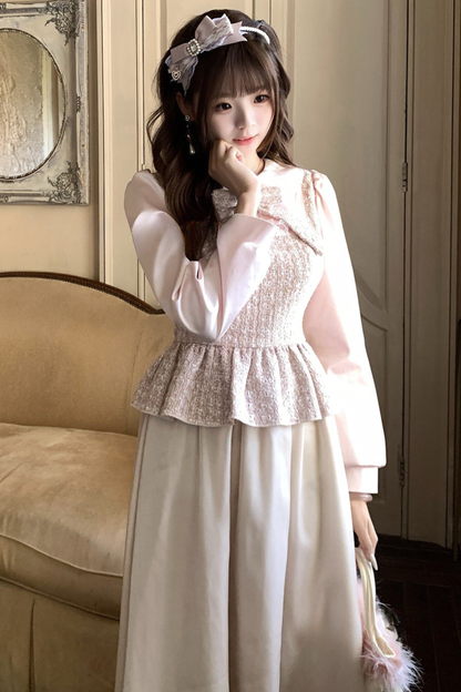 Retro Sweet Girly Flare Long Dress