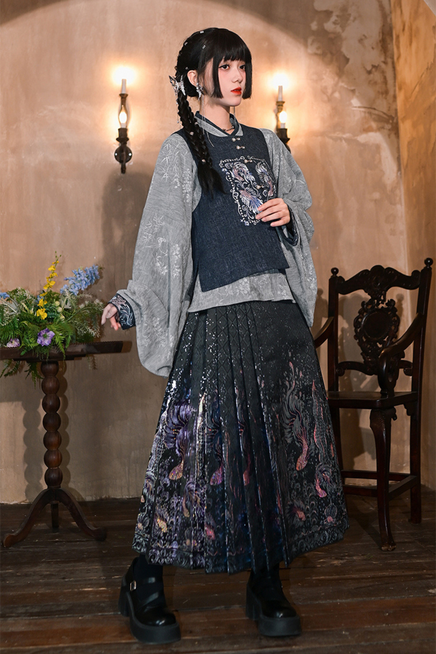 ミンスタイルハンフスカートセット