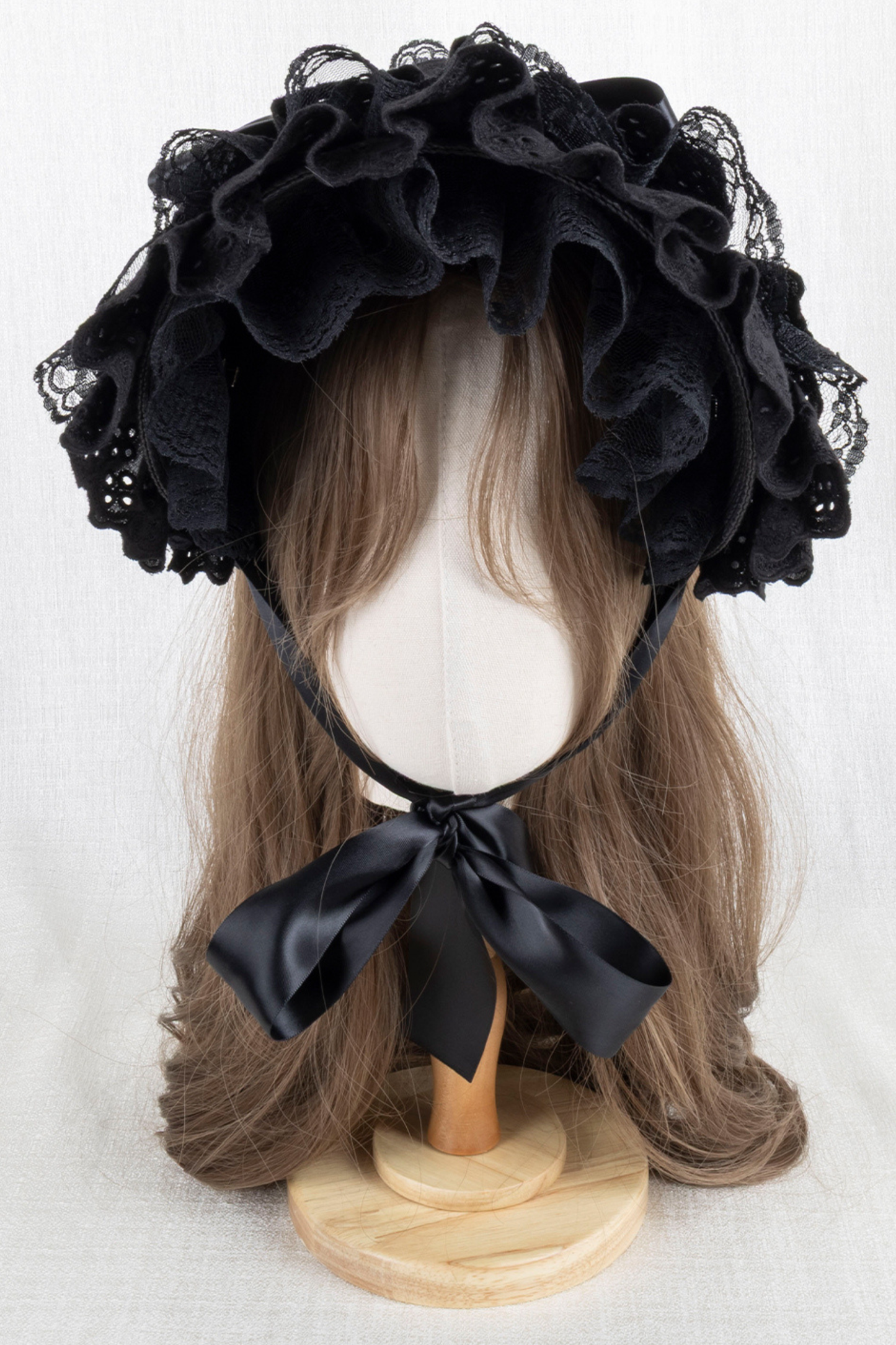 ゴシックレースフリルボンネット