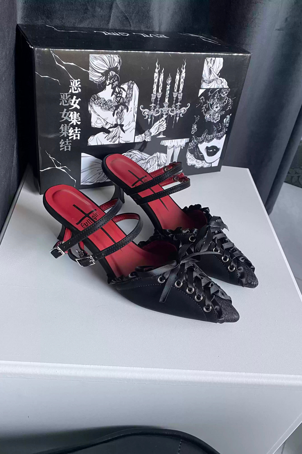 ゴシックレースアップヒール