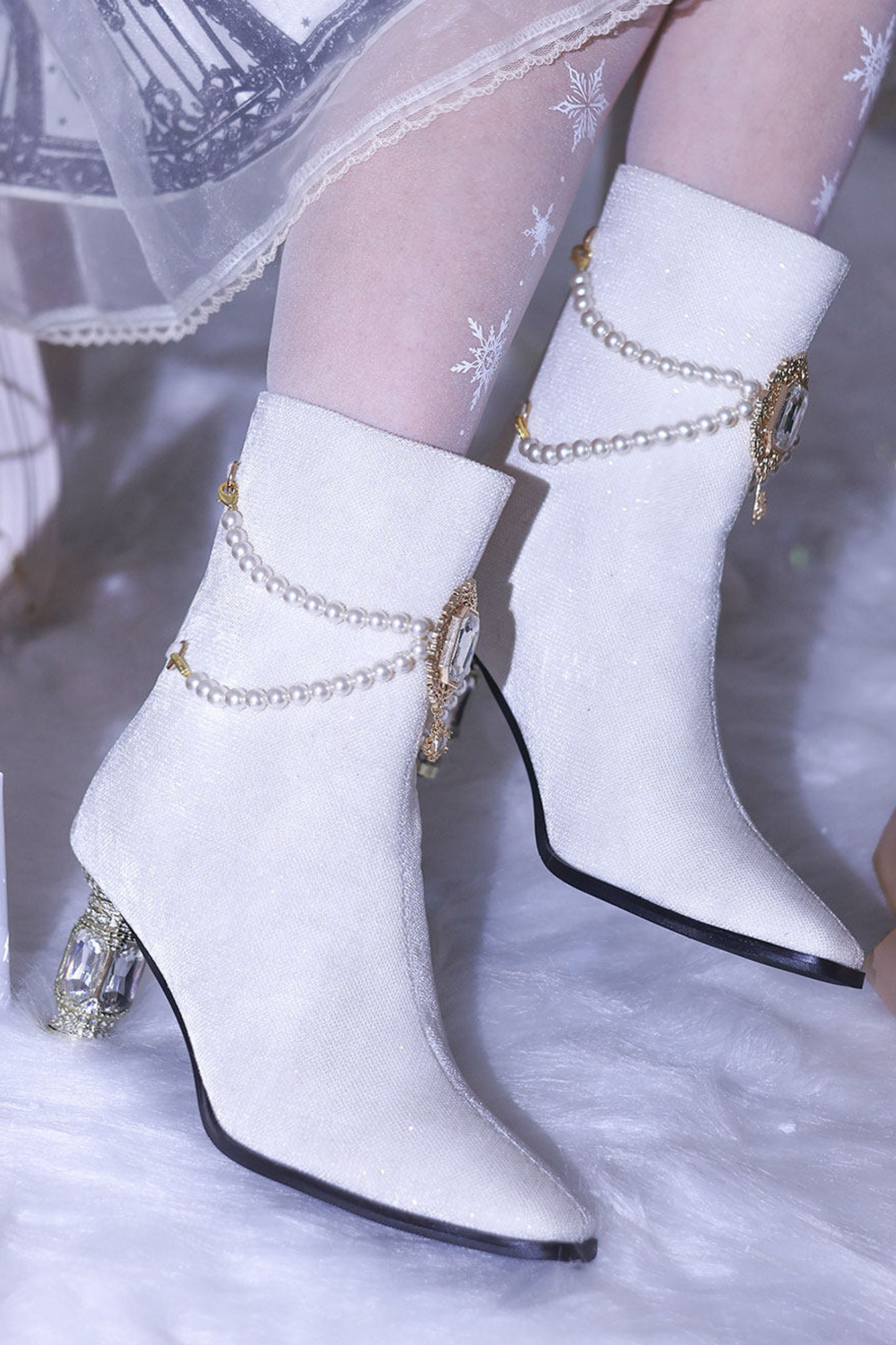 ジェムストーンボーロリータブーツ