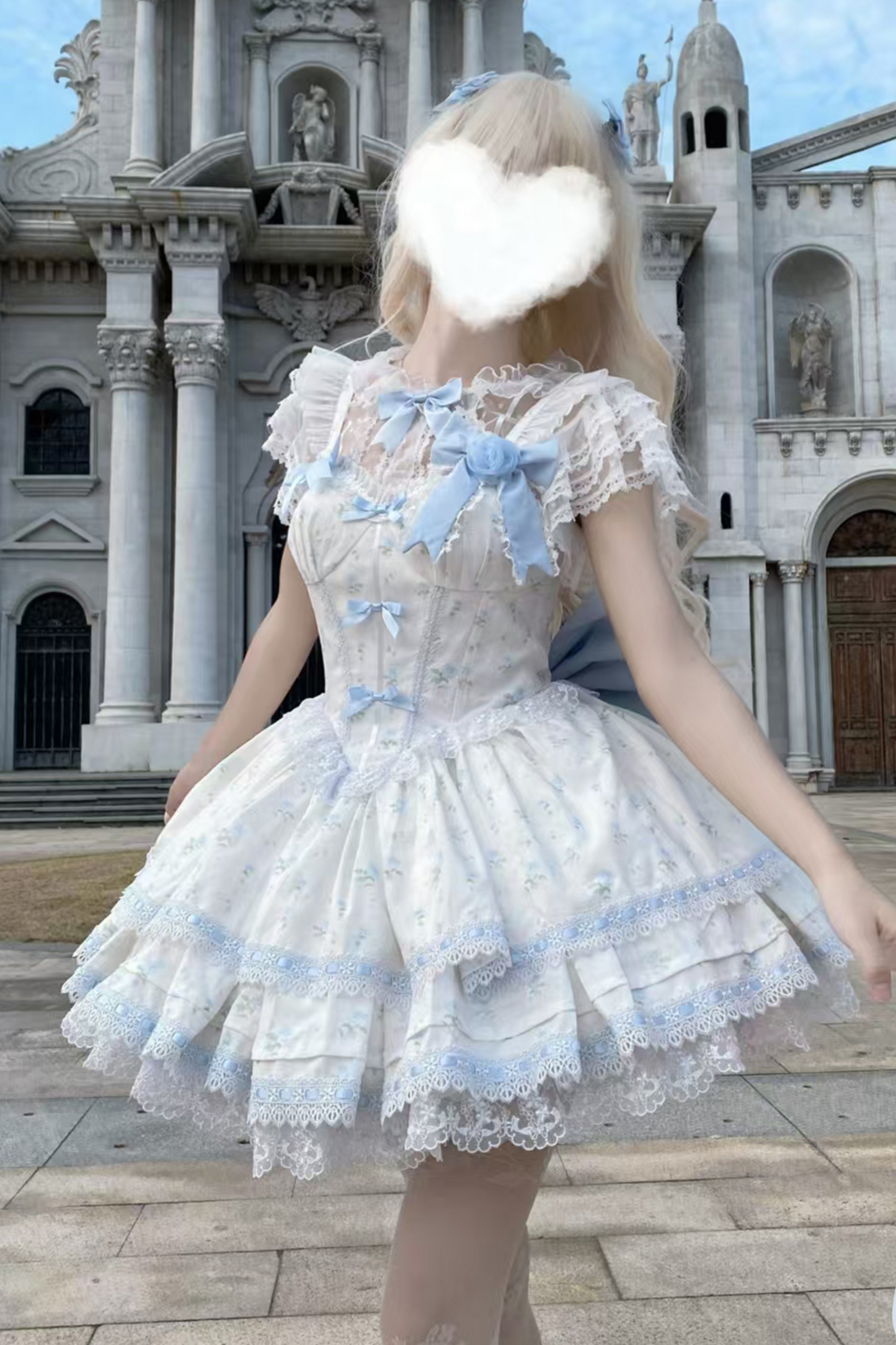 ローズスイートピュアプリンセスドレス+シアーインナー