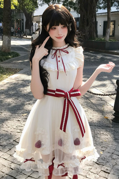 Strawberry Mousse Cake Lolita Dress