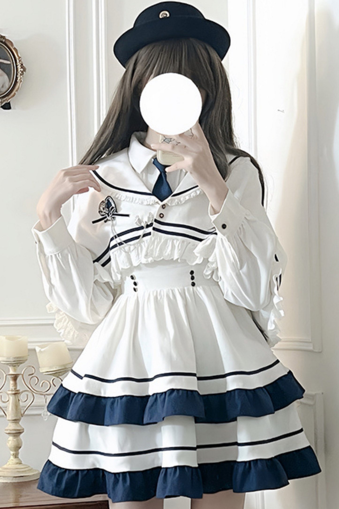 College Style Lolita Dress + Cape