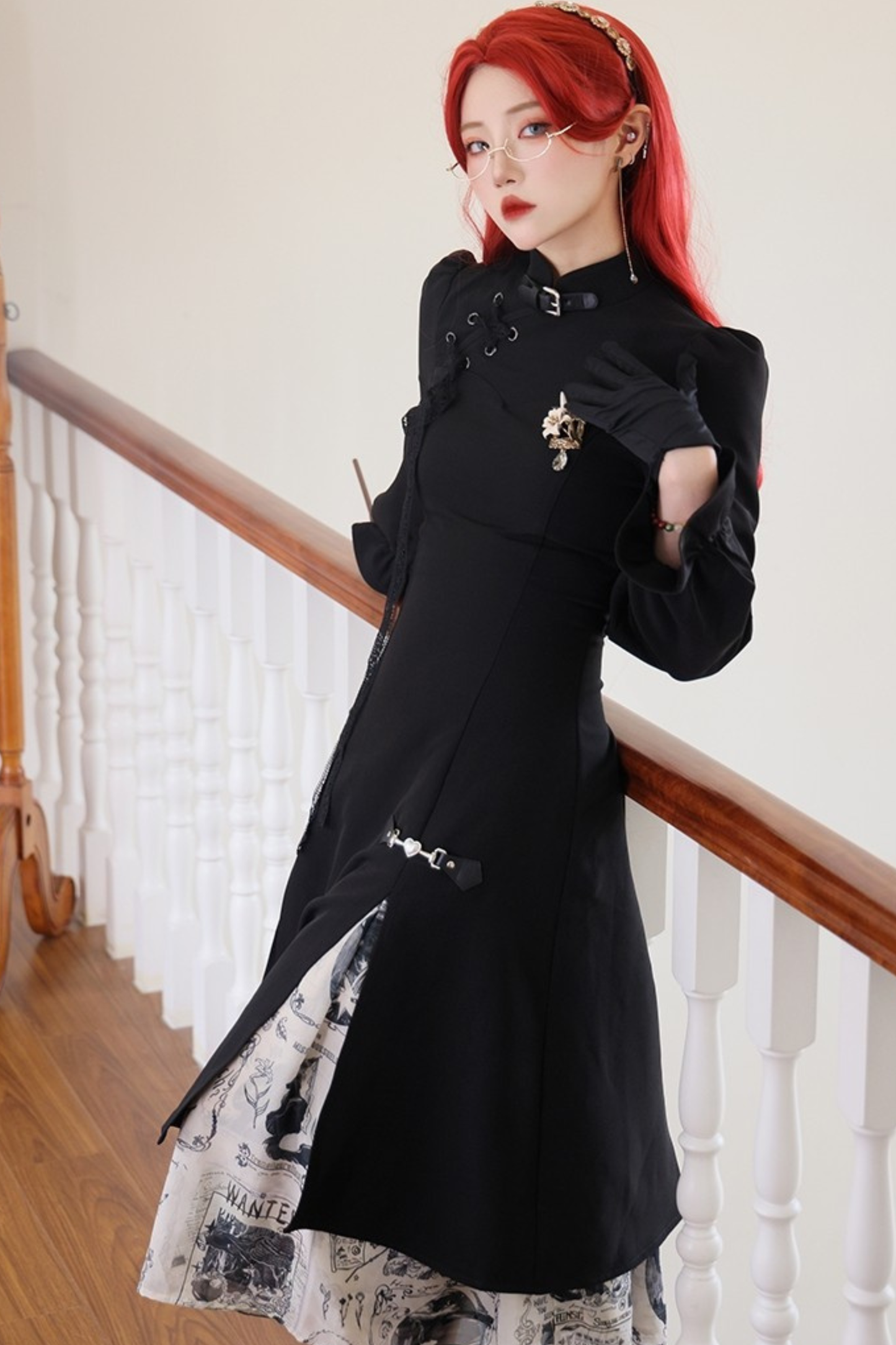 China mode long dress