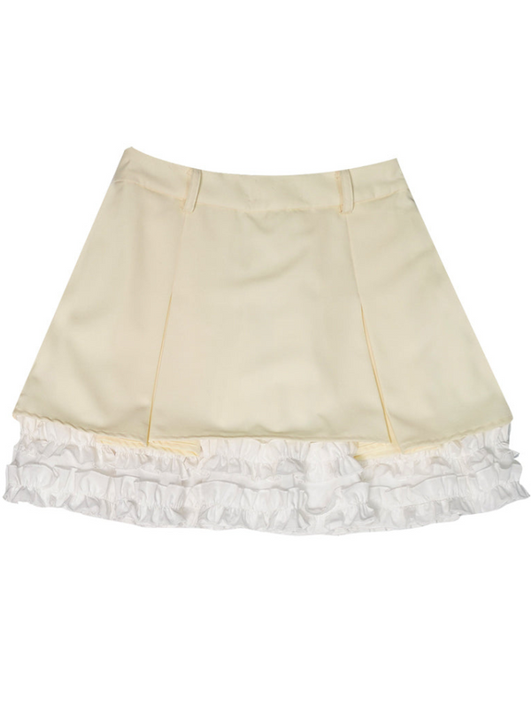 Pleated Layer Race Contrast Callerskart