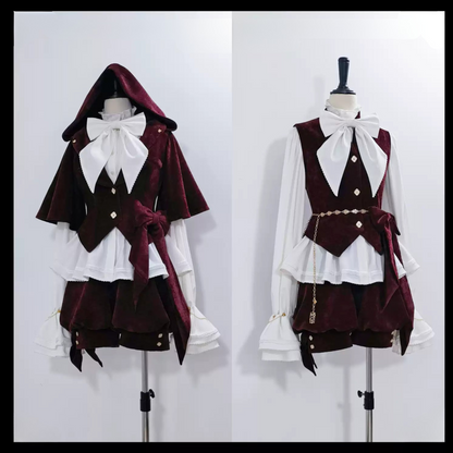 [May 27 reservation deadline] Hunting Rabbit Retro Red Bunny Ear Jacket + Vest + Shorts