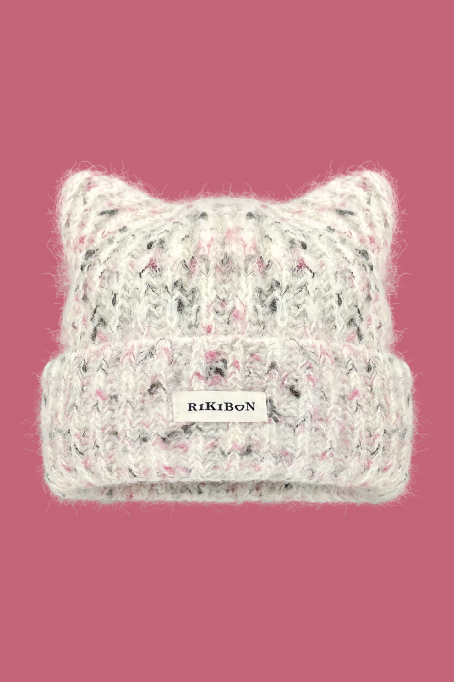 Y2K猫耳ニット帽