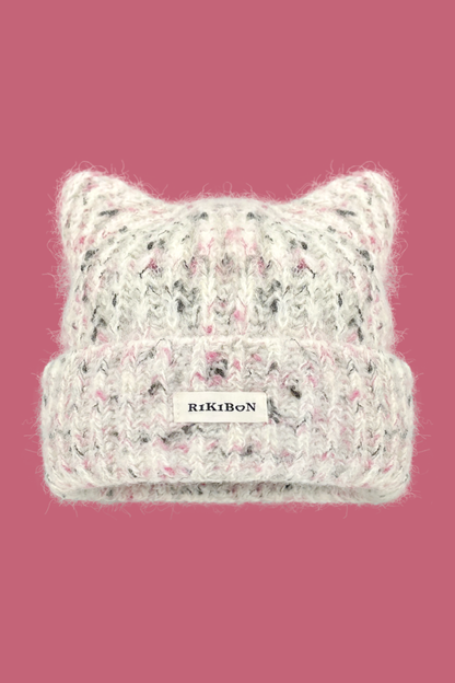 Y2K猫耳ニット帽