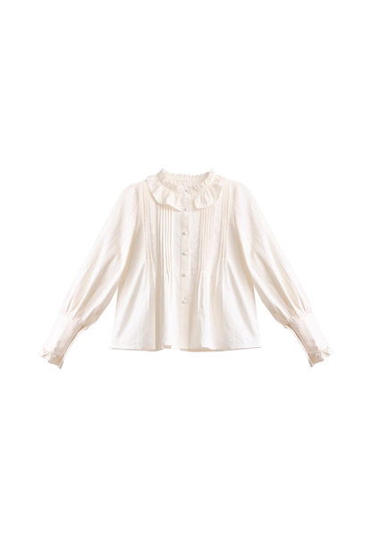 スイートフレアコート+スカート+シャツ+ベレー帽