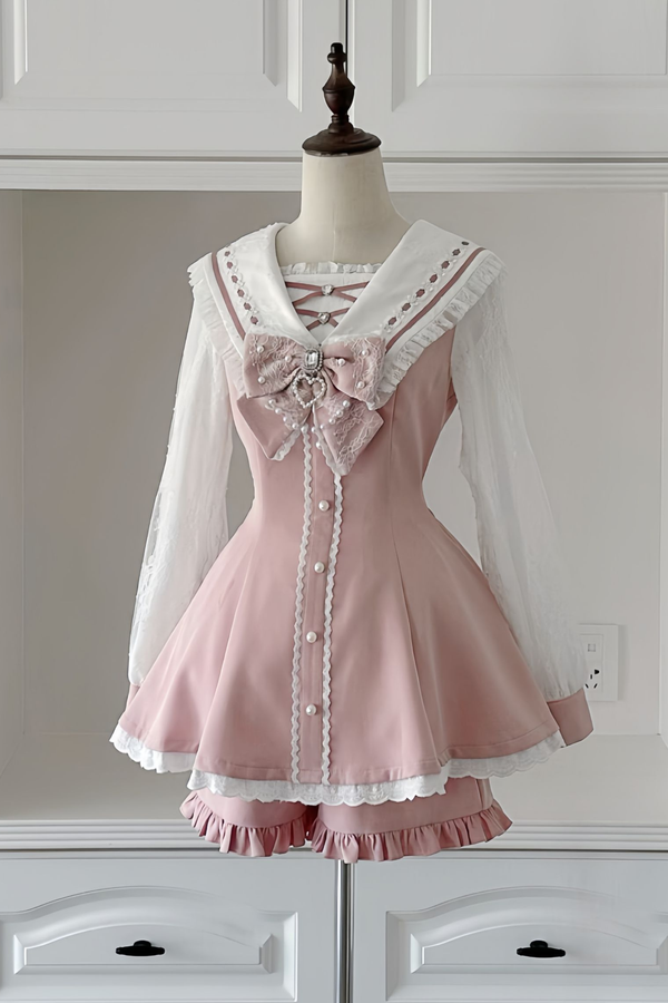 Jen Sweetheart Peplum Top + Shorts