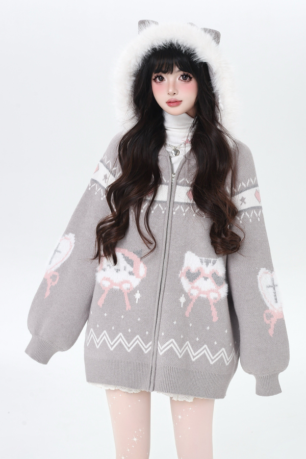 Snow Fair Island Cardigan + Leg Warmers