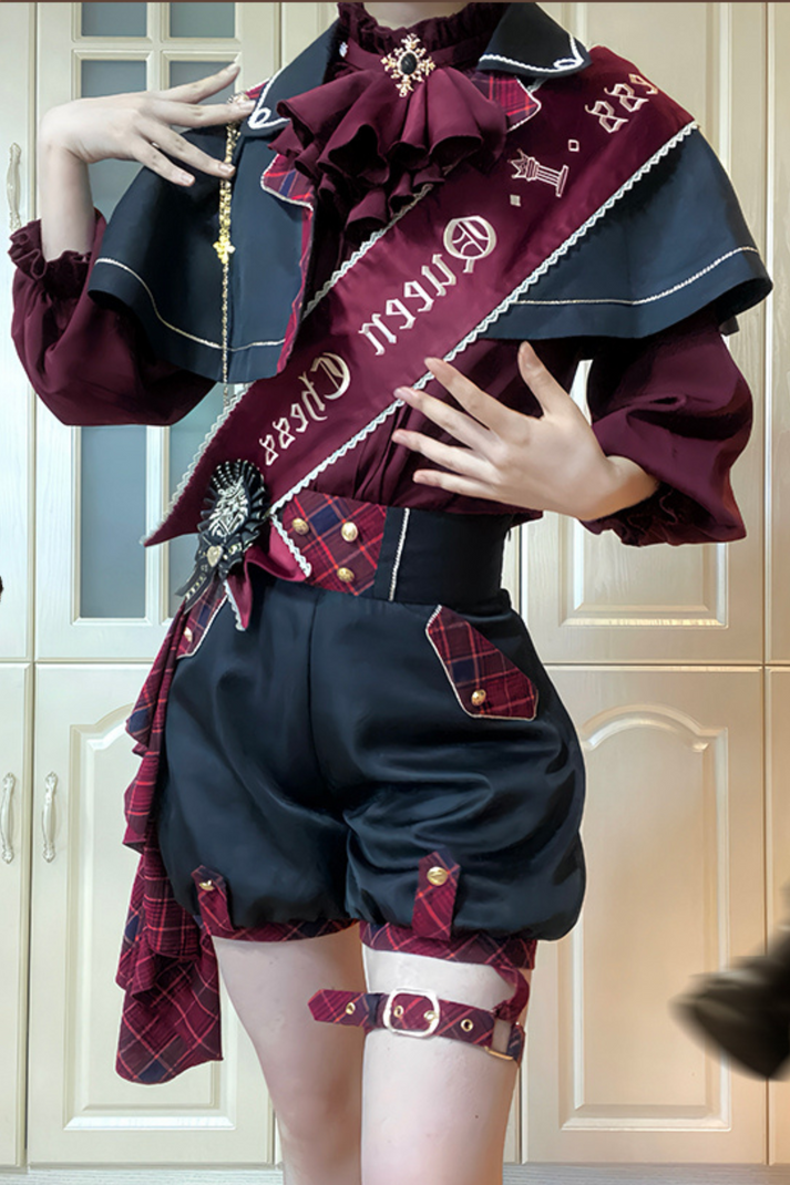 ヴァンパイア皇子ケープ+シャツ+ショートパンツ