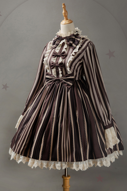 Bistro Striped Drop Lolita Dress
