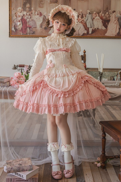 [Reservation Product] Frilled Gradient Princess Lolita Dress Set