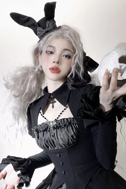 Rabbit Duke Gothic Lolita Dress + Bunny Ear Hat
