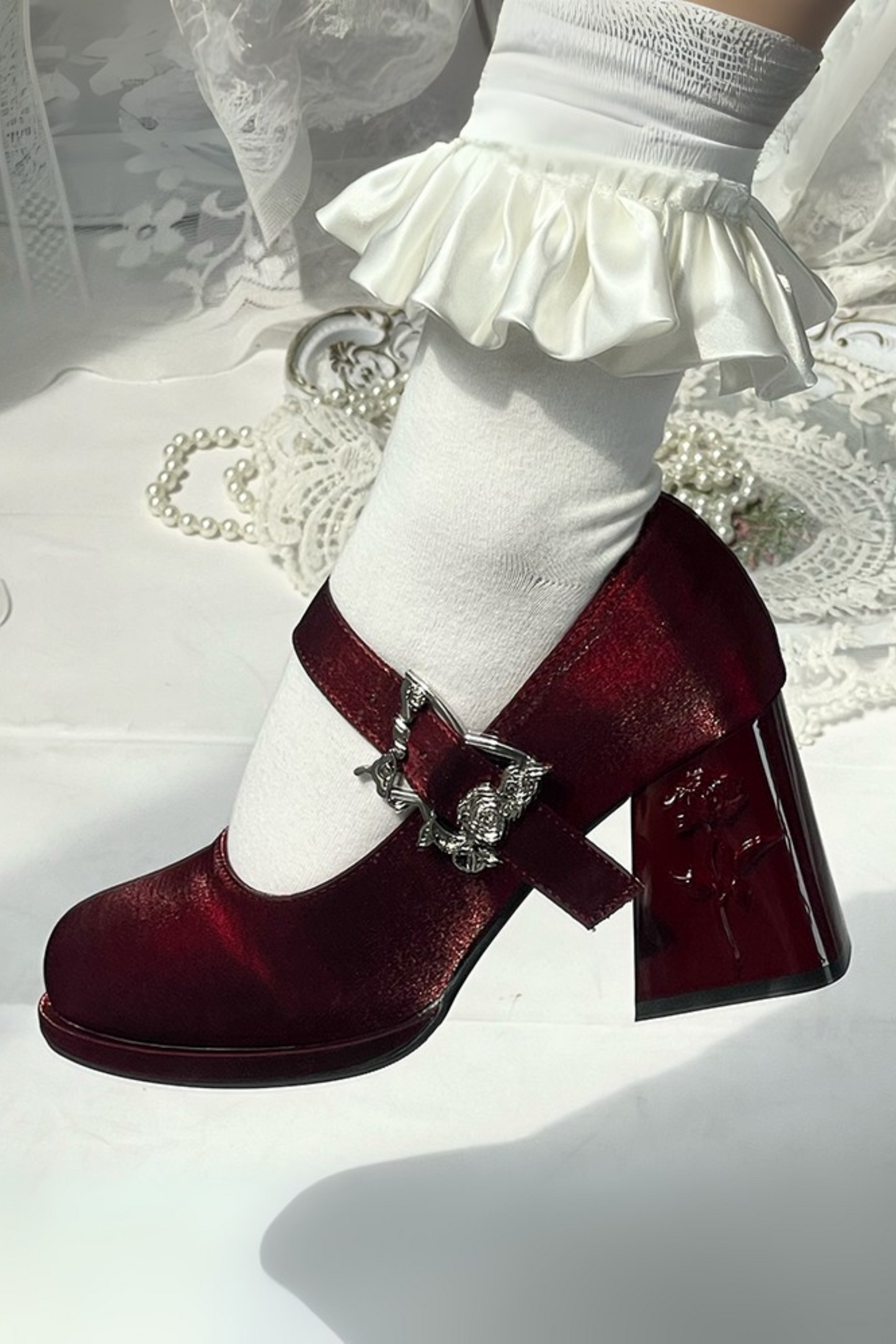 Floating Dreamland Platform Block Heels