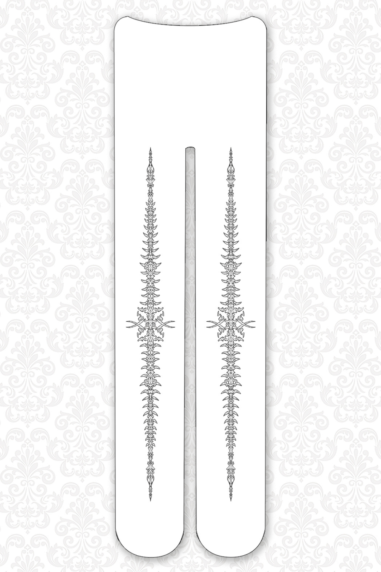 シルバーアンドブラックフォイルタイツ