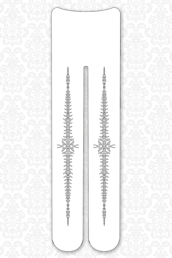 Silver and Black Foil Tights