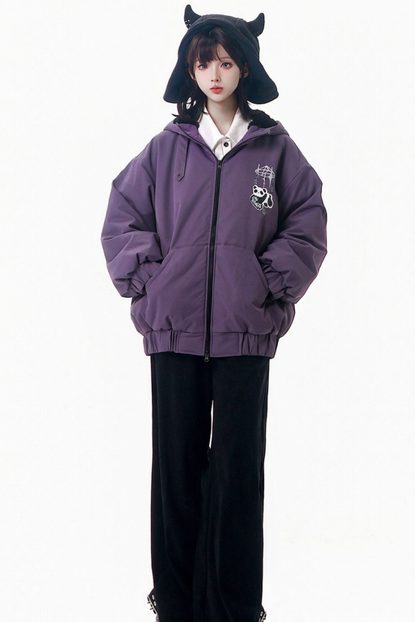 Blackberry Hooded Jacket + Top + Pants + Skirt