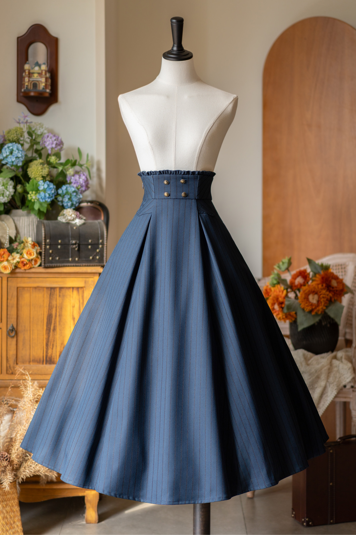 フォレストワードローブレトロエレガントスカート