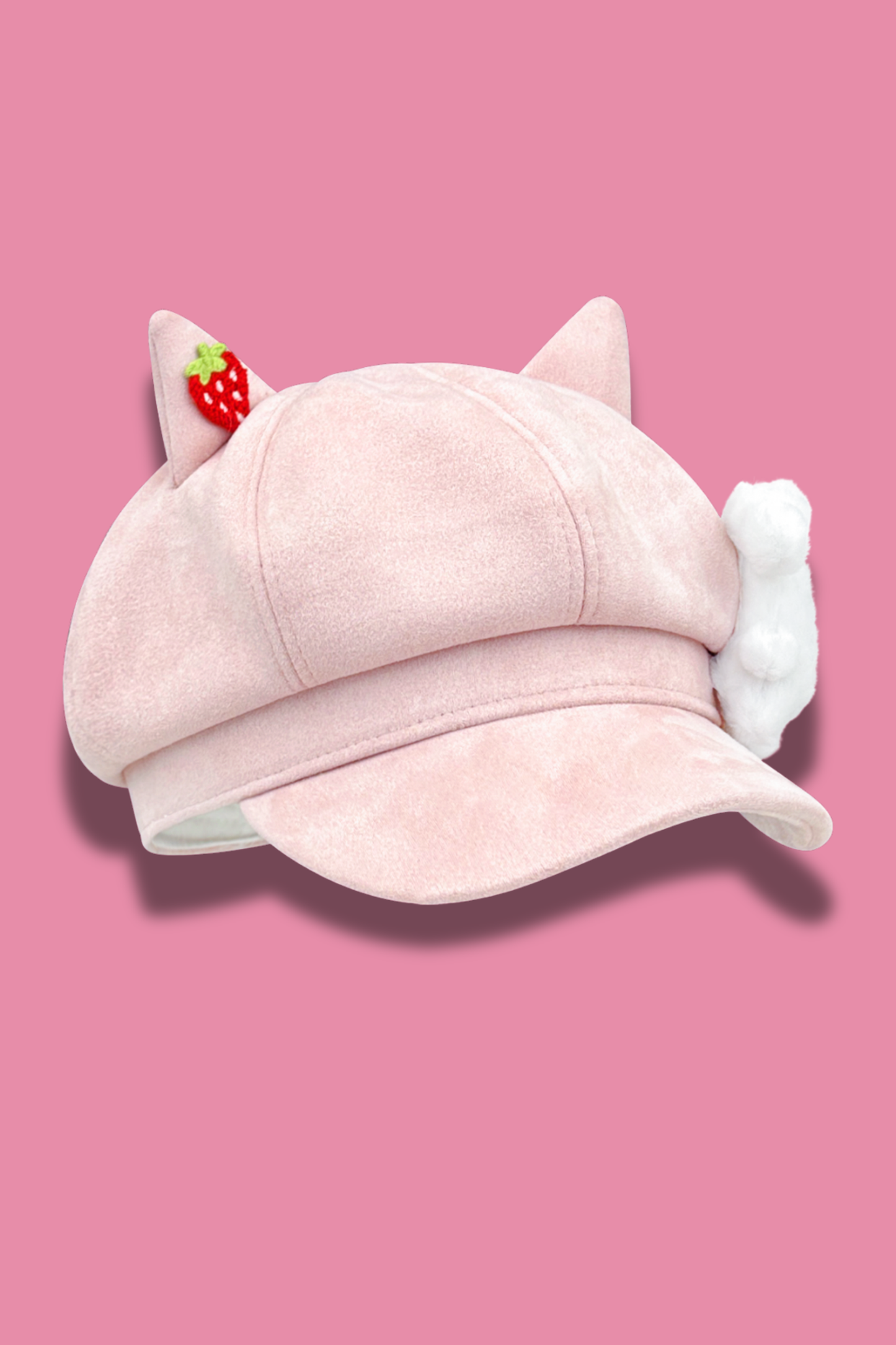Pink Cat Ear Beret