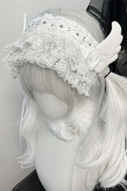 Subculture White Gothic Headband