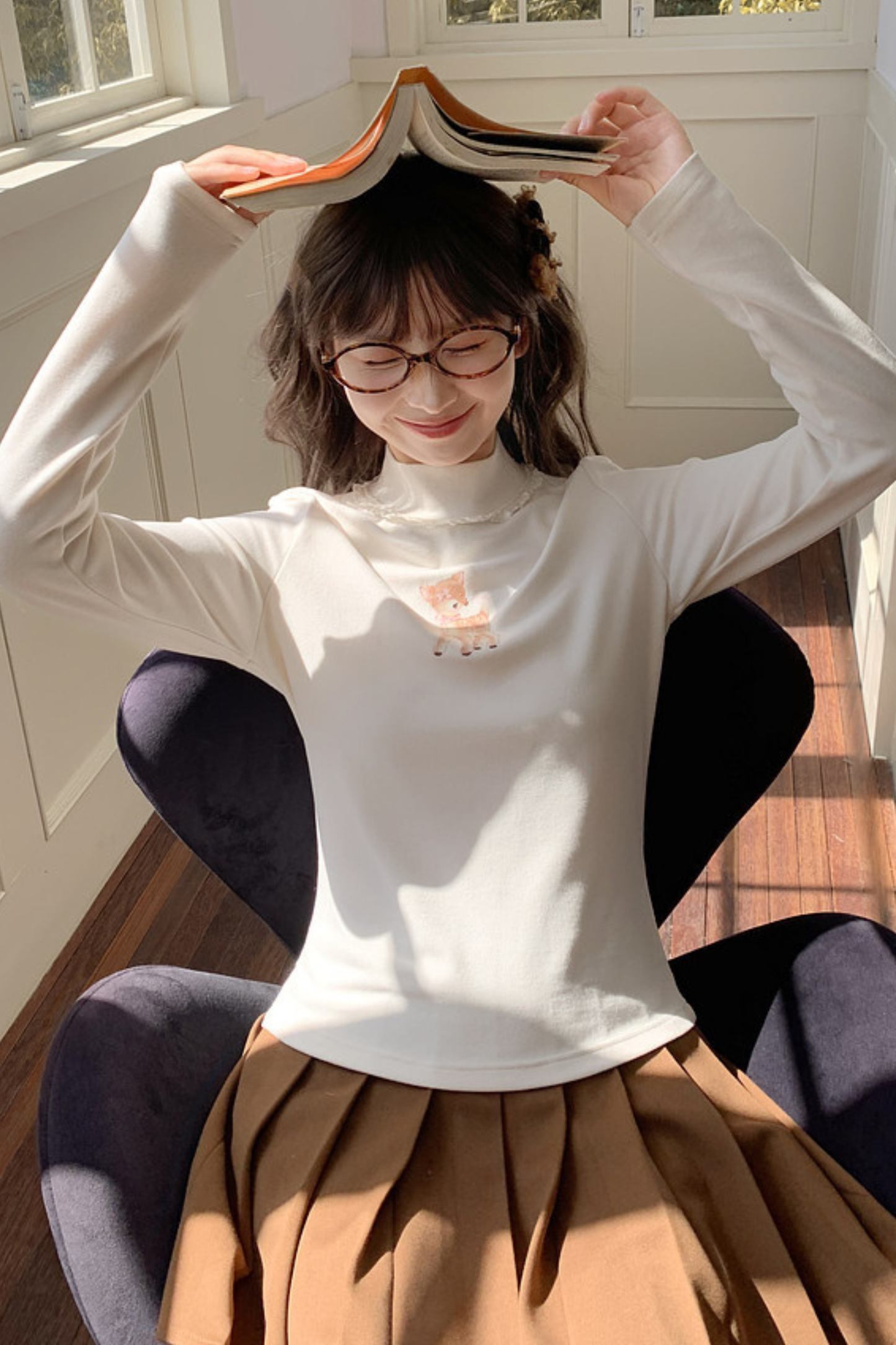 スウィートハイネックトップス