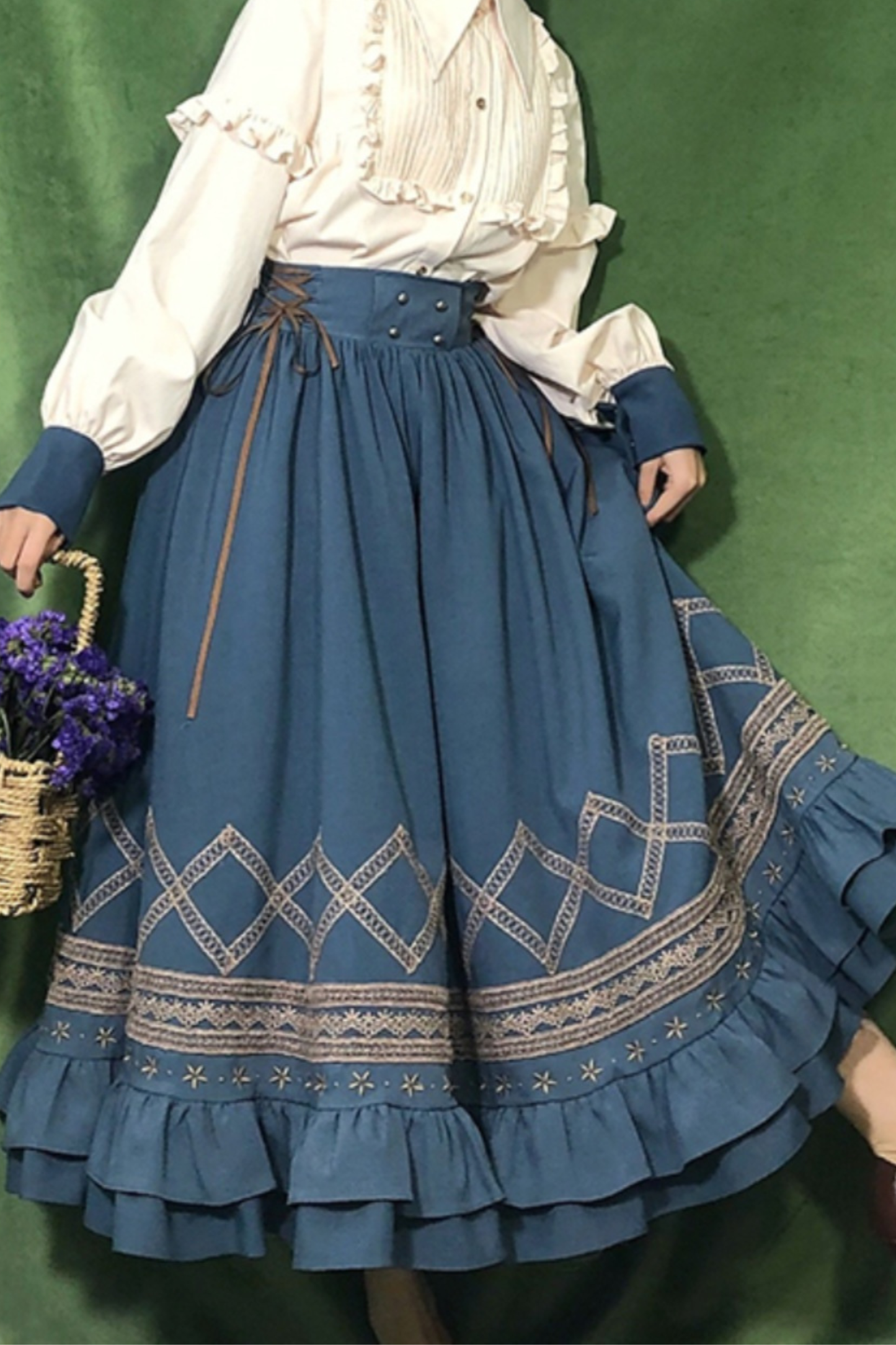 クラシカルレトロフレアロリータスカート
