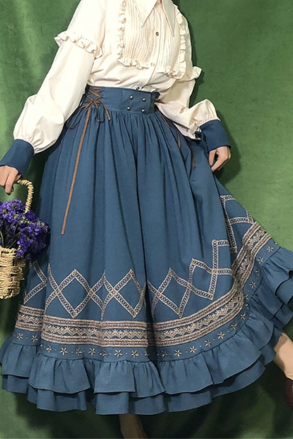 クラシカルレトロフレアロリータスカート