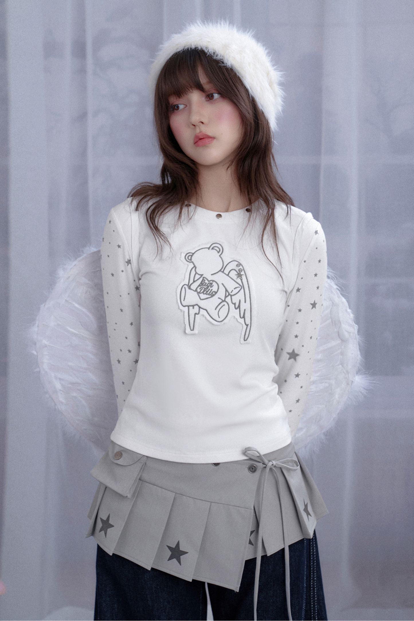 ホワイトスターエンジェルベアトップス