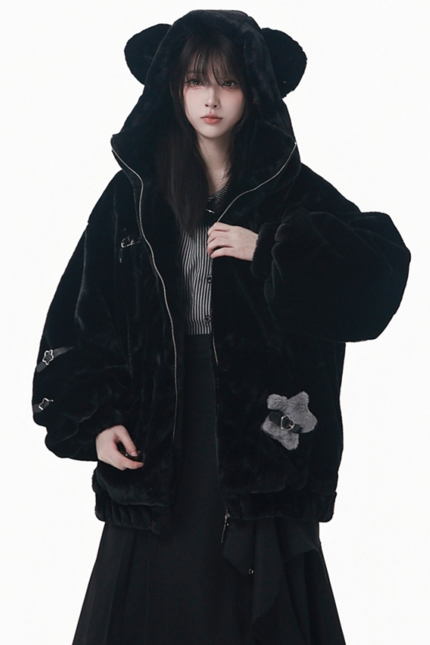 クマフードスターショートコート