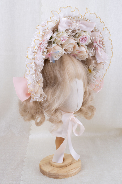 ローズティーパーティーロリータボンネット